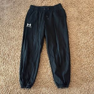 Under Armour Black Joggers with White Logo